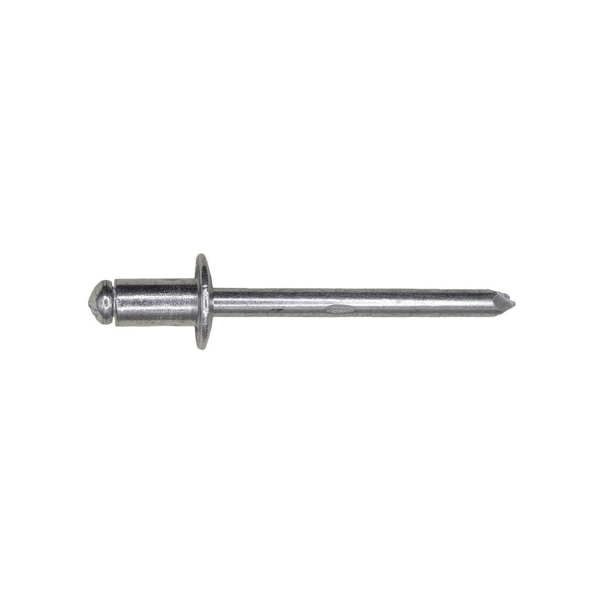 3/16"x9/32" Silver Dome Head Blind Rivet Aluminum/Steel, 1/16"-1/8" Grip, Aluminum Body, Steel Mandrel