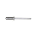 3/16"x3/8" Silver Dome Head Pan-L-Rivets, 1/8"-1/4" Grip, Aluminum Body, Steel Mandrel