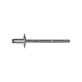 1/8"x7/32" Silver Large Dome Head Pan-L-Rivets, 1/16"-1/8" Grip, Aluminum Body, Aluminum Mandrel