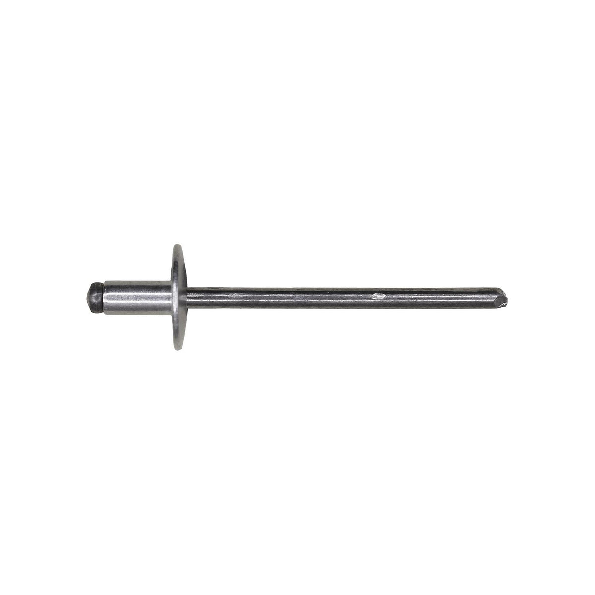 1/8"x7/32" Silver Large Dome Head Pan-L-Rivets, 1/16"-1/8" Grip, Aluminum Body, Aluminum Mandrel