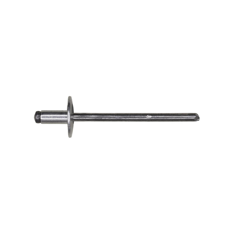 1/8"x7/32" Silver Large Dome Head Pan-L-Rivets, 1/16"-1/8" Grip, Aluminum Body, Aluminum Mandrel