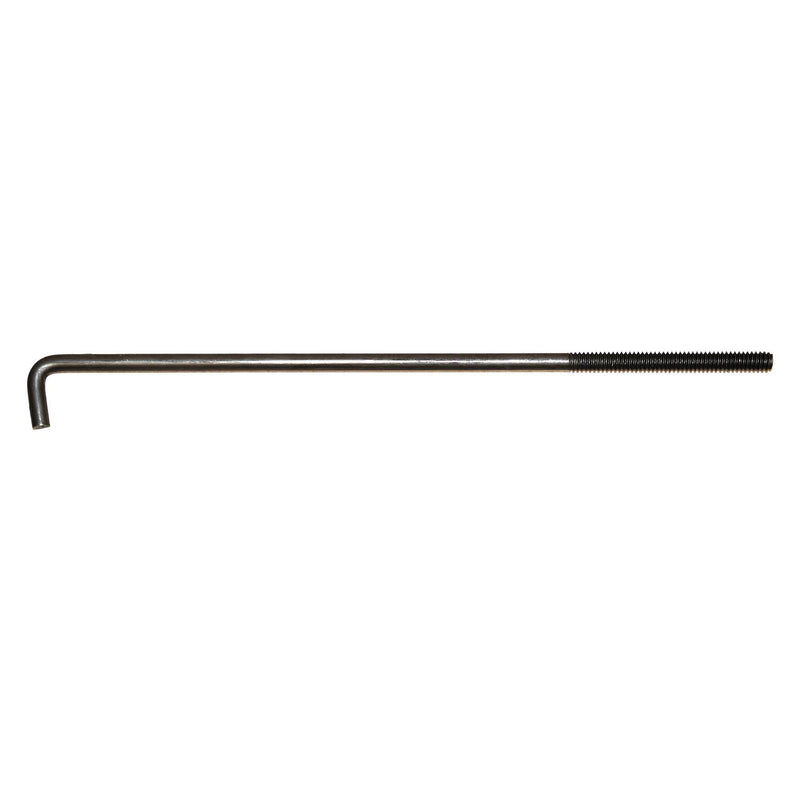 1/4"-20 J Hook Battery Hold Down Bolt Plain with Nut, Unplated