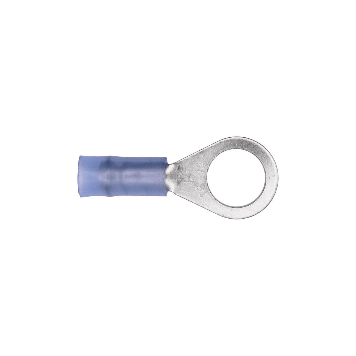 1/4"-5 Blue Solderless Ring Terminals, 16 to 14 Gauge