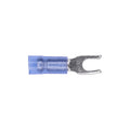 #4 Blue Solderless Fork/Spade Tongue Terminals, 16 to 14 Gauge