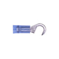 #8 Blue Solderless Hook Tongue Fork Terminals, 16 to 14 Gauge
