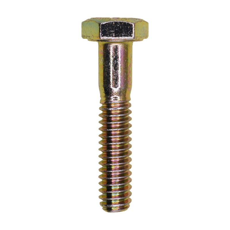 1/4"-20x1-1/4" Hex Head Grade 8 Cap Screw Alloy, Yellow Zinc Dichromate
