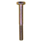 1/4"-20x2" Hex Head Grade 8 Cap Screw Alloy, Yellow Zinc Dichromate