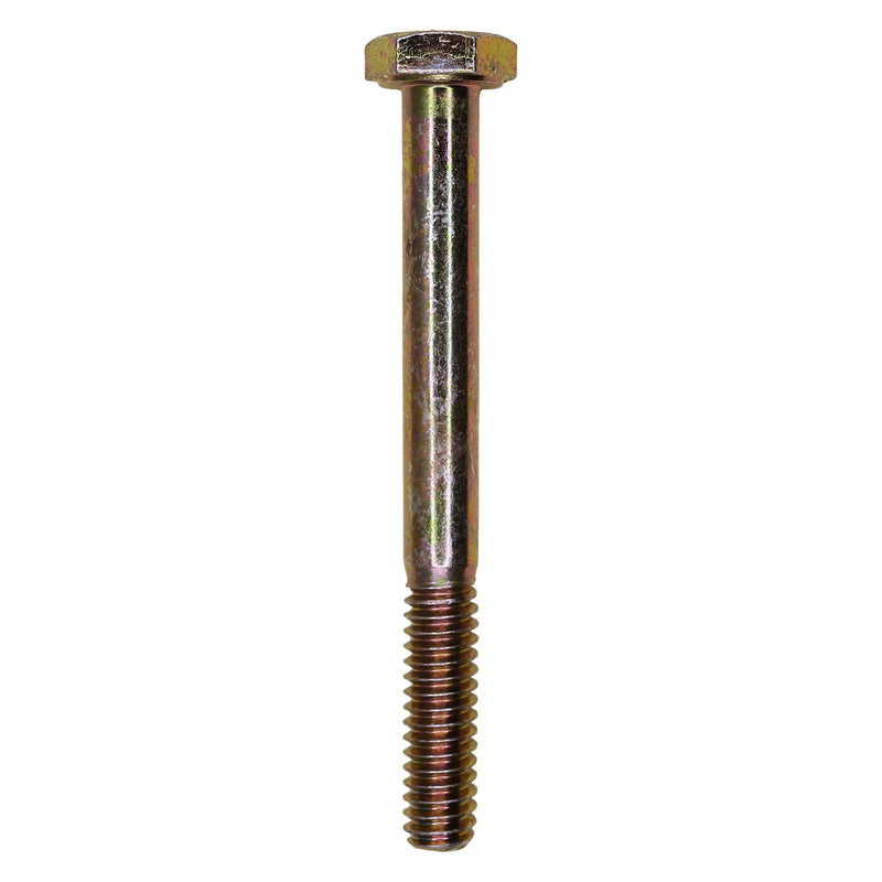 1/4"-20x2-1/2" Hex Head Grade 8 Cap Screw Alloy, Yellow Zinc Dichromate