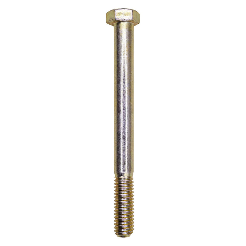 3/8"-16x4" Hex Head Grade 8 Cap Screw Alloy, Yellow Zinc Dichromate