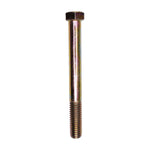 7/16"-14x4" Hex Head Grade 8 Cap Screw, Yellow Zinc Dichromate