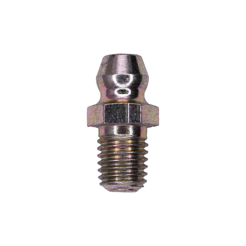 1/4"-28 Grease Fitting Long Straight, Plated, 11/16" Overall Length
