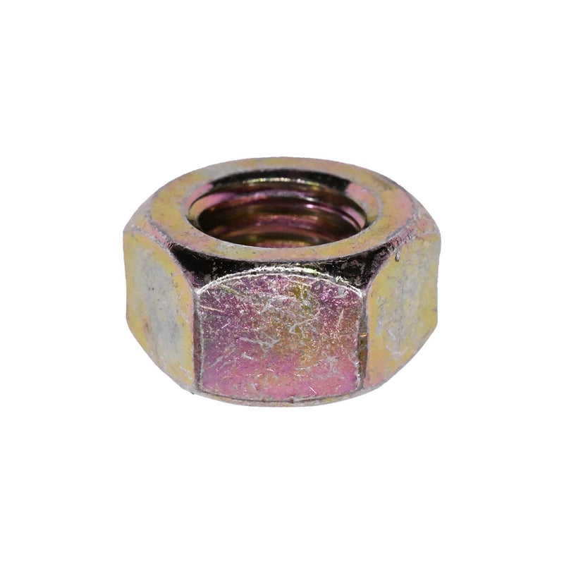 7/16"-14 High Alloy Grade 8 Hex Nut, Yellow Zinc Chromate
