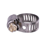 1/4" Stainless Steel Band - Steel Screw Mini Hose Clamp, Plated Screw