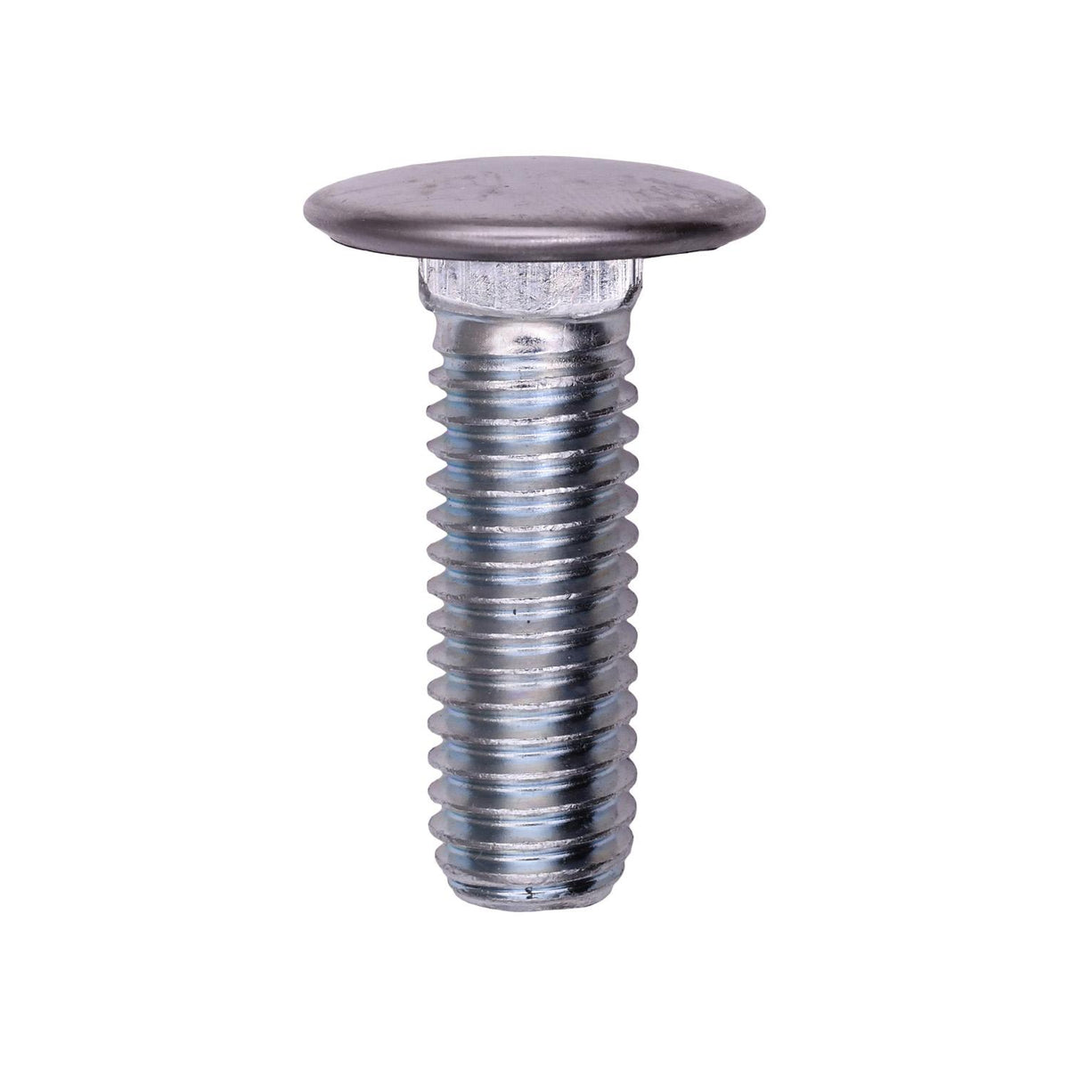 7/16"-14x1-3/8" Pan Head Bumper Bolt And Hex Nut, Zinc, Stainless Steel