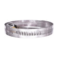 3-1/8" 300 Stainless Steel Band & Saddle, Steel Screw Hose Clamp, Plated Screw & Housing