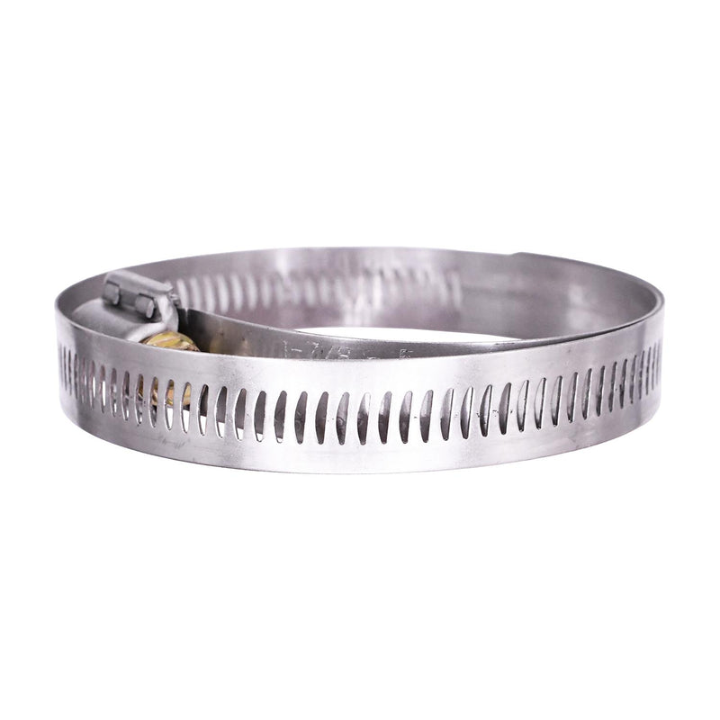 3-1/8" 300 Stainless Steel Band & Saddle, Steel Screw Hose Clamp, Plated Screw & Housing