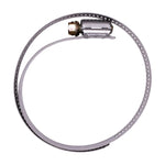 3-1/8" 300 Stainless Steel Band & Saddle, Steel Screw Hose Clamp, Plated Screw & Housing