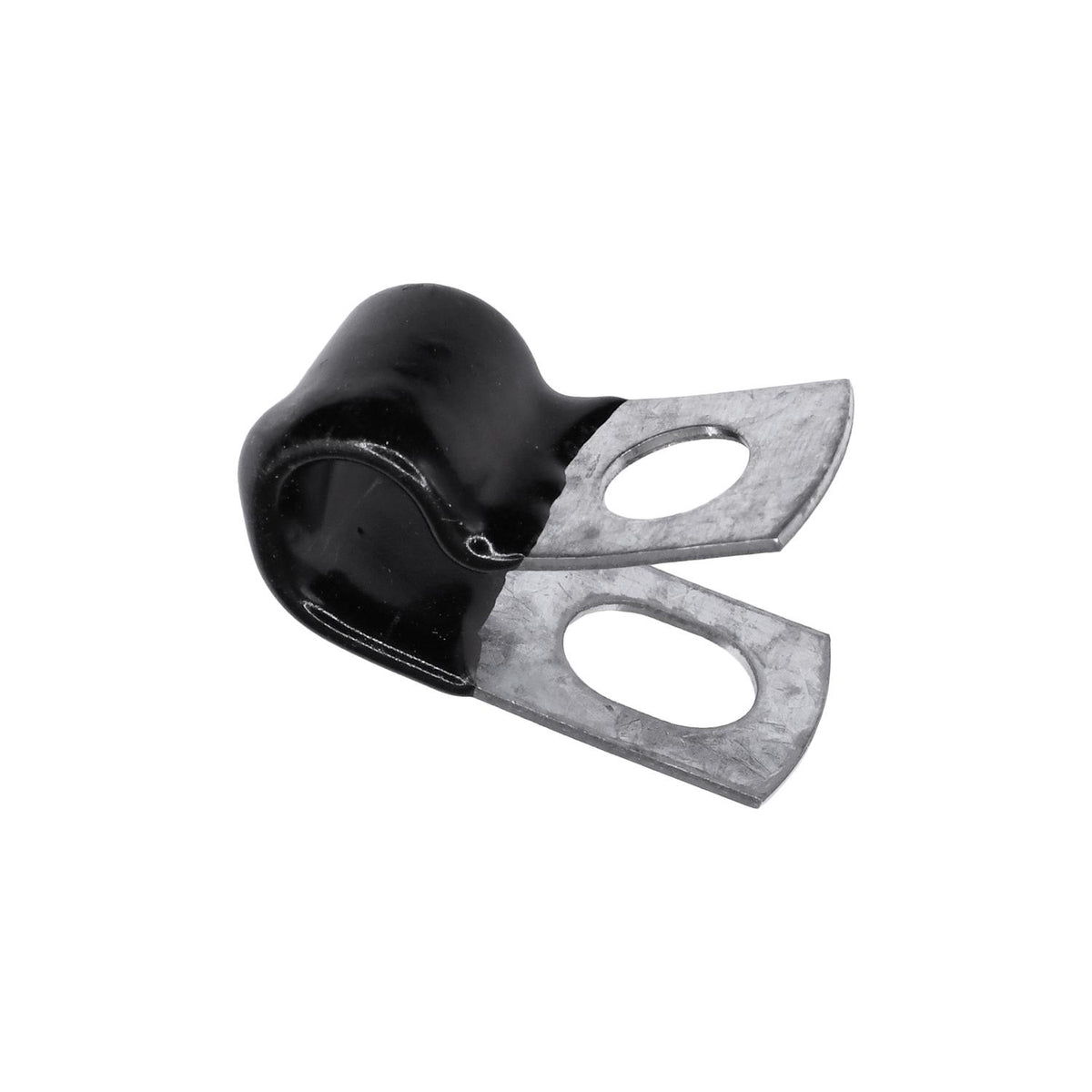 1/4" Closed Clamp Small Galvanized Vinyl Coated