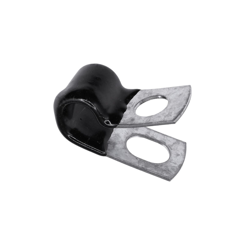 1/4" Closed Clamp Small Galvanized Vinyl Coated