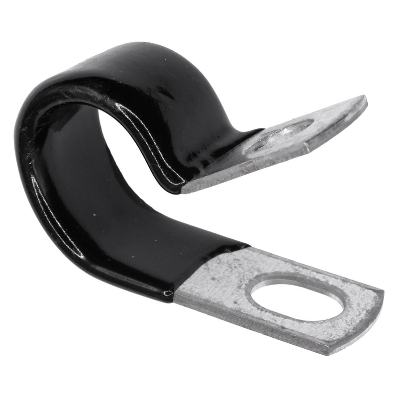 1/2" Closed Clamp Small Galvanized Vinyl Coated