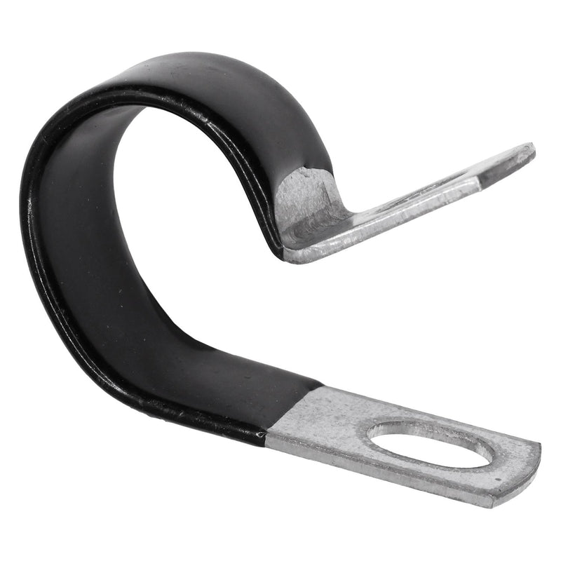 5/8" Closed Clamp Small Galvanized Vinyl Coated