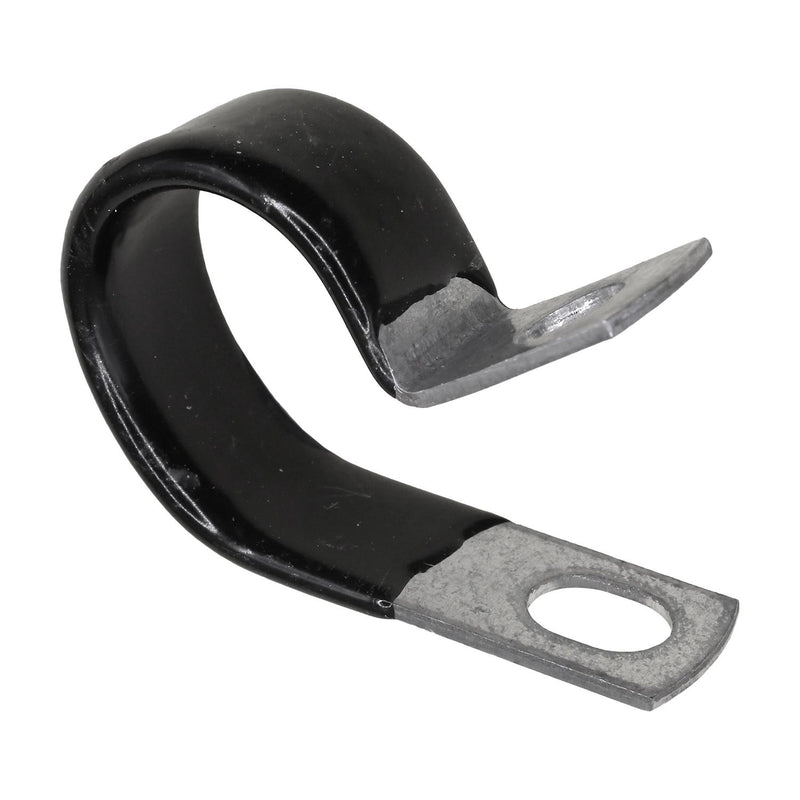 3/4" Closed Clamp Small Galvanized Vinyl Coated