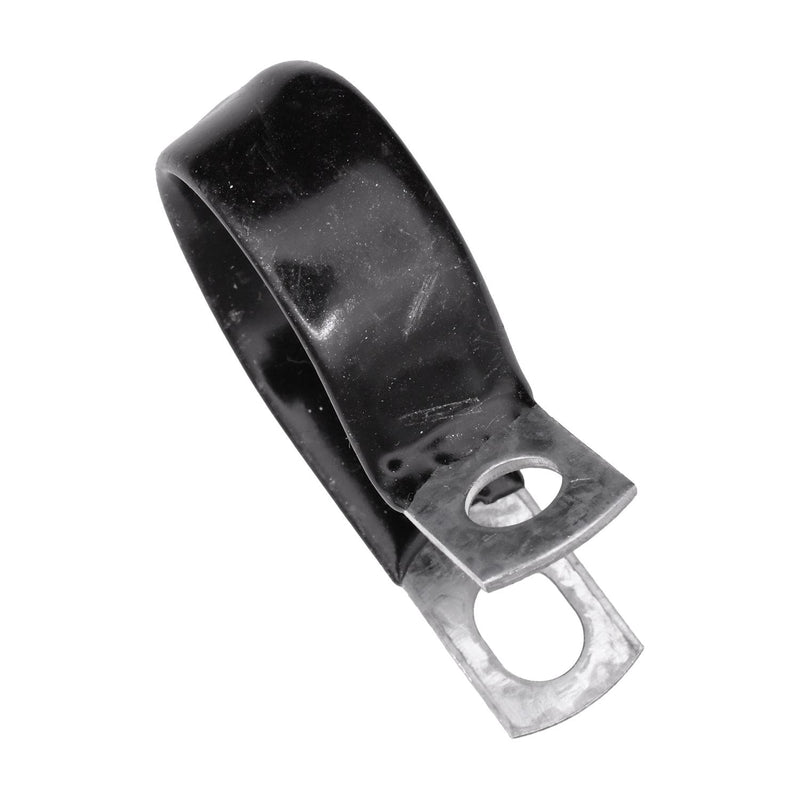 7/8" Closed Clamp Small Galvanized Vinyl Coated