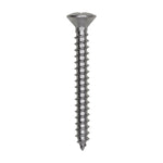 #6x1-1/4" Phillips Oval Head Tapping Screw Grade, Type A/AB