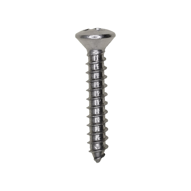 #8x1" Phillips Oval Head Tapping Screw Grade, Type A/AB