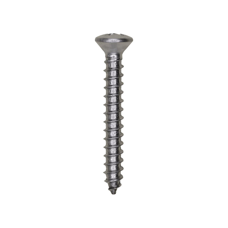 #8x1-1/4" Phillips Oval Head Tapping Screw Grade, Type A/AB