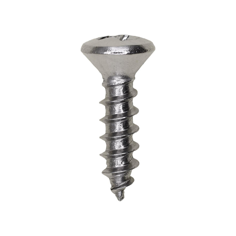 #10x3/4" Phillips Oval Head Tapping Screw Grade, Type A/AB