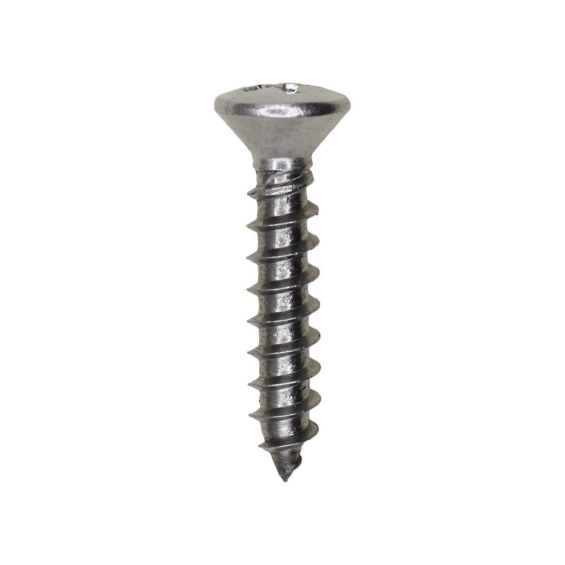 #10x1" Phillips Oval Head Tapping Screw Grade, Type A/AB