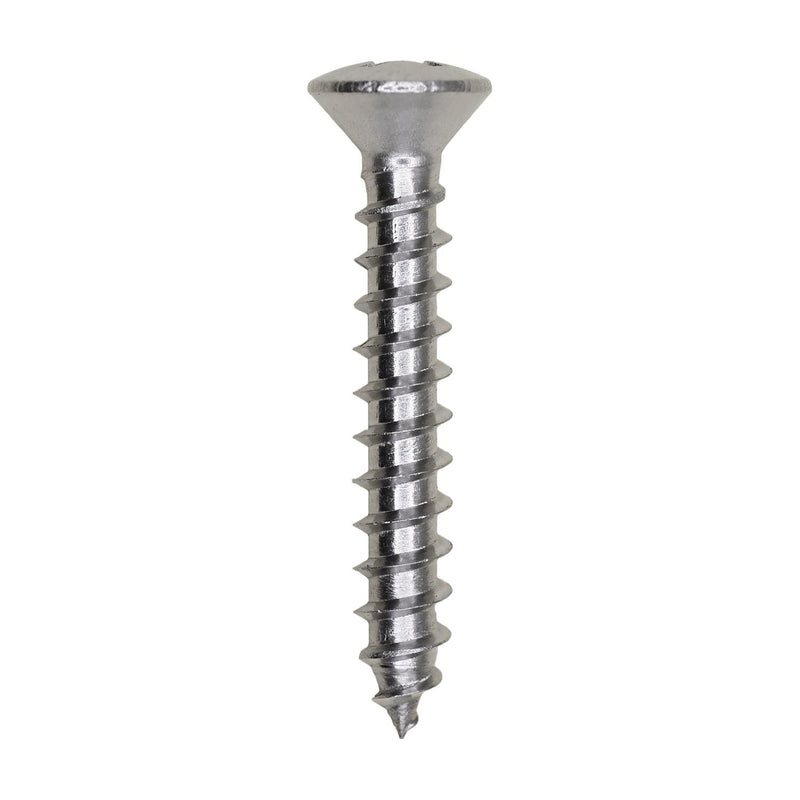 #10x1-1/4" Phillips Oval Head Tapping Screw Grade, Type A/AB