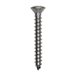 #10x1-1/2" Phillips Oval Head Tapping Screw Grade, Type A/AB