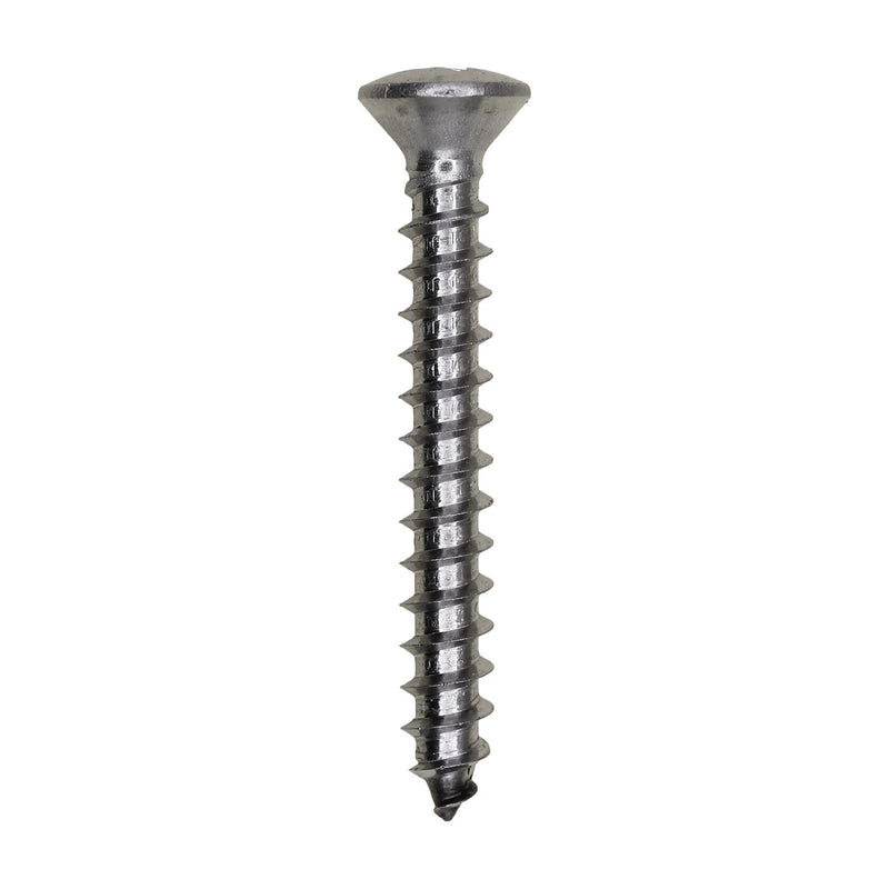 #10x1-1/2" Phillips Oval Head Tapping Screw Grade, Type A/AB