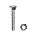 1/4"x2" Carriage Bolt, Zinc