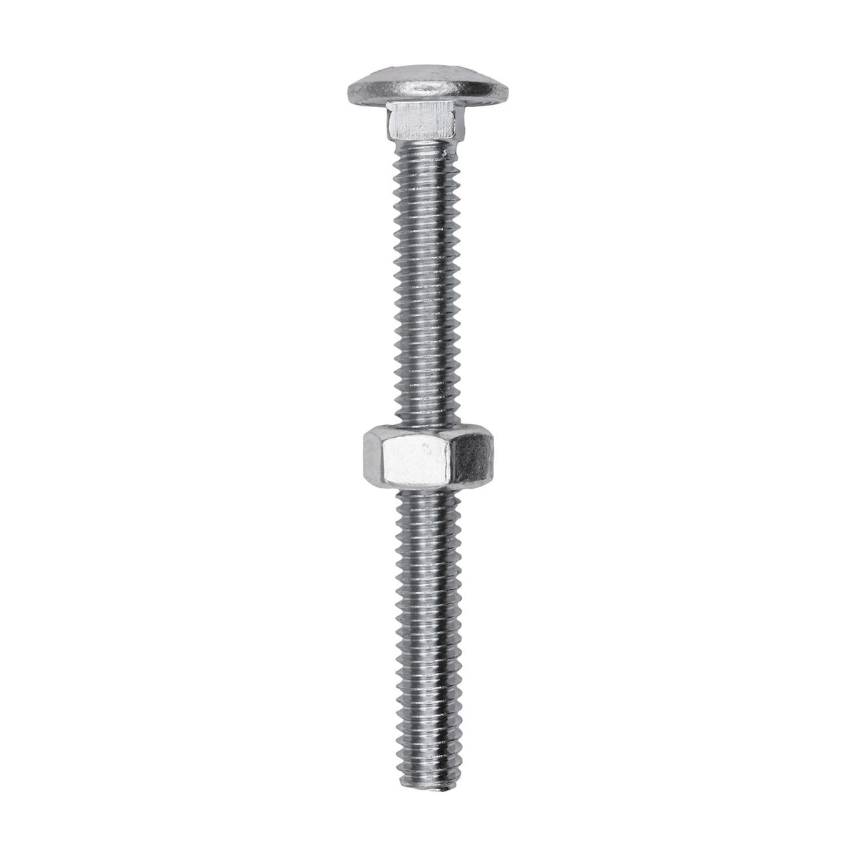 1/4"x3" Carriage Bolt, Zinc