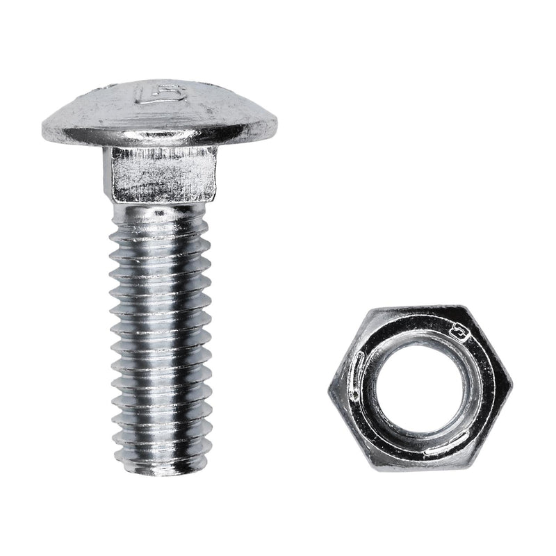 5/16"x1" Carriage Bolt, Zinc
