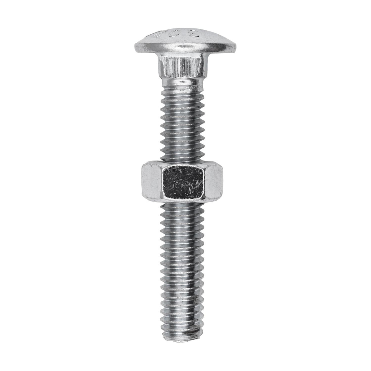 5/16"x2" Carriage Bolt, Zinc