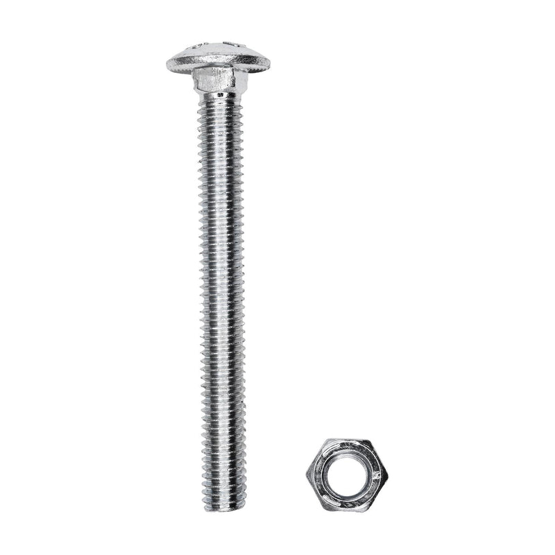 5/16"x4" Carriage Bolt, Zinc