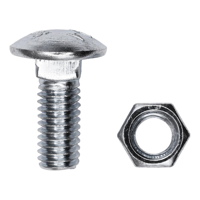 3/8"x1" Carriage Bolt, Zinc