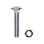 3/8"x2" Carriage Bolt, Zinc