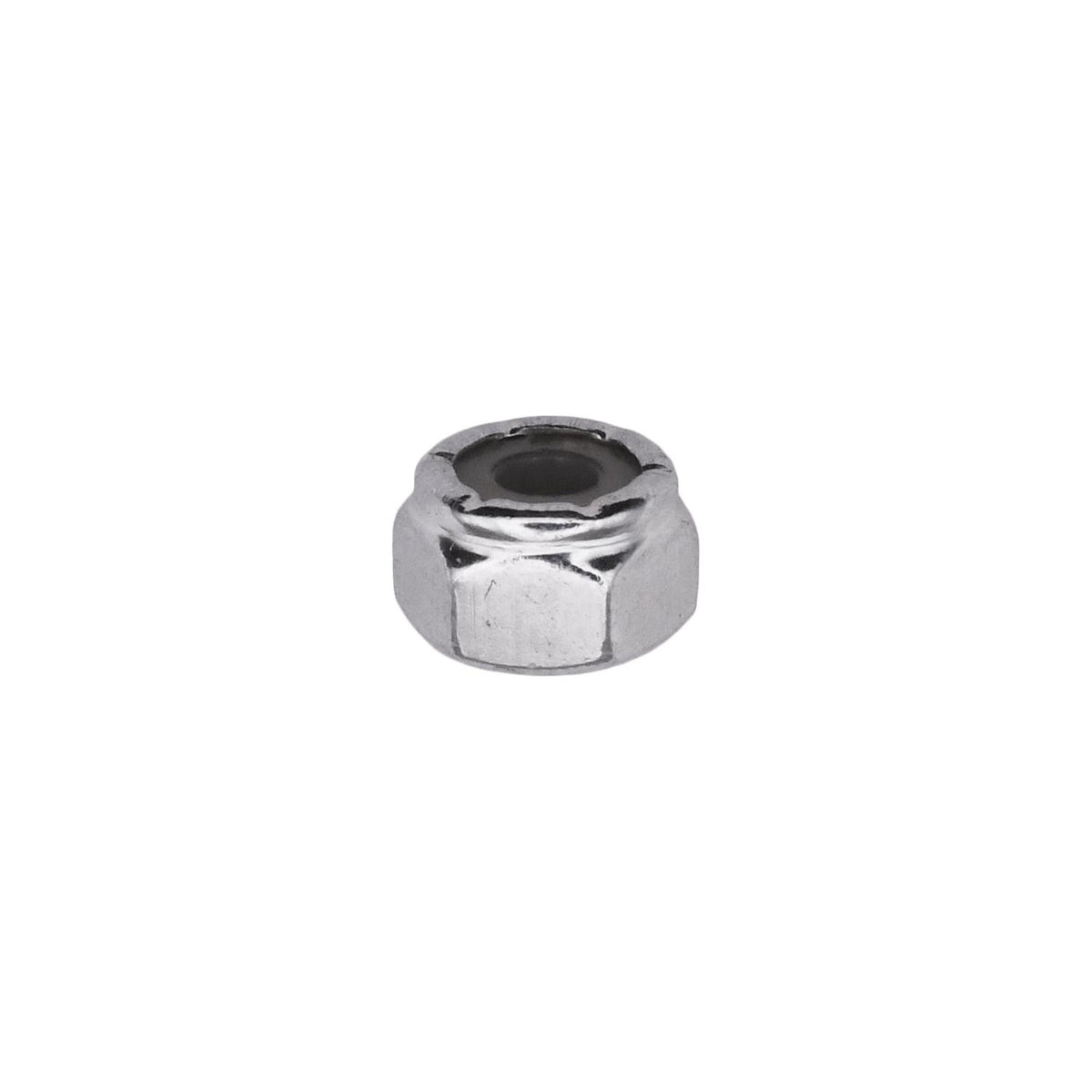 #8-32 Nylon Insert Hex Stop Nut, Zinc