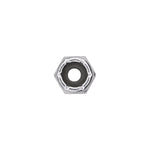 #8-32 Nylon Insert Hex Stop Nut, Zinc