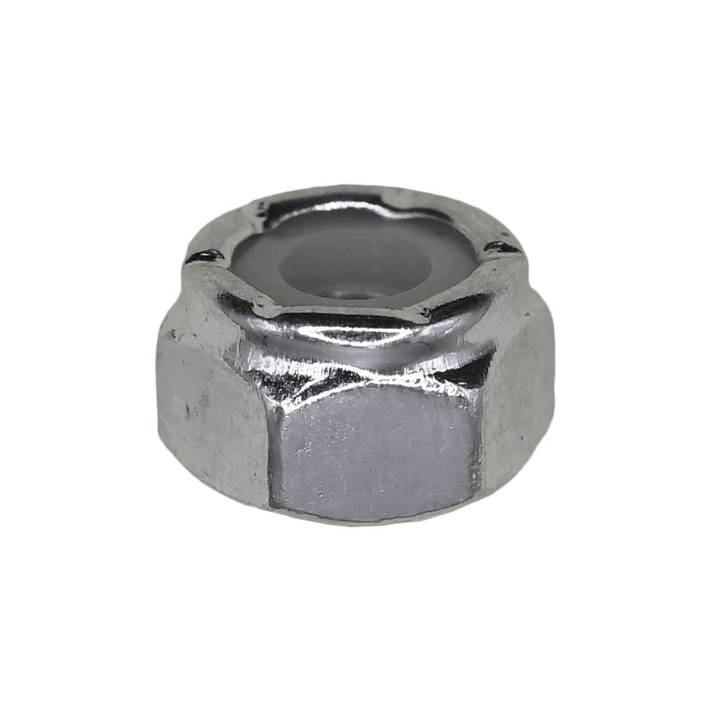 #10-32 Nylon Insert Hex Stop Nut, Zinc