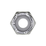 #10-32 Nylon Insert Hex Stop Nut, Zinc