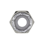 #10-24 Nylon Insert Hex Stop Nut, Zinc