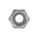 1/4"-20 Nylon Insert Hex Stop Nut, Zinc
