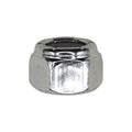 1/4"-28 Nylon Insert Hex Stop Nut, Zinc