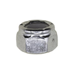 5/16"-24 Nylon Insert Hex Stop Nut, Zinc
